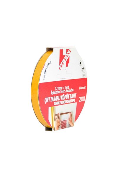 Ve-ge Each Tape Double Sided Foam Tape with Hanger 12 Mm X 5 Meters