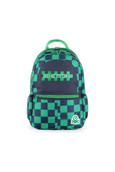 Benetton United Colors of Benetton Sırt Çantası Çift Bölmeli Okul Sırt Çantası