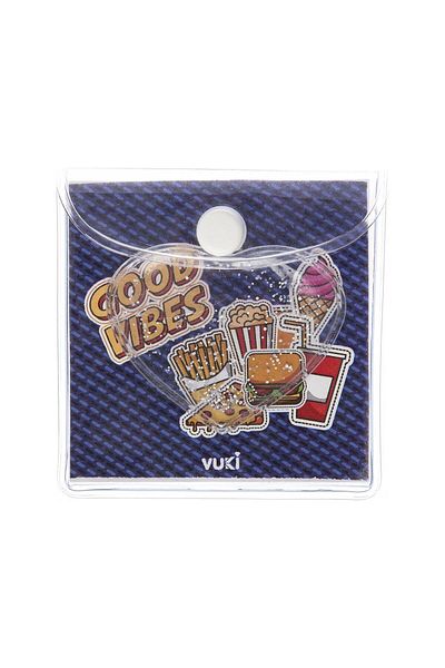 Kahraman Vuki Glitter and Watery Patterned Cube Memo Pad (mixed Model 1 Piece)