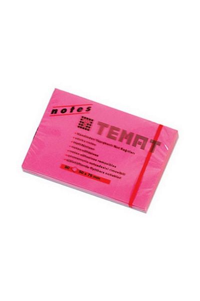 Temat Hârtie adezivă 50x75 Mm Highlighter Roz