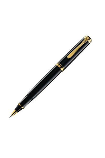 Pelikan Roller Kalem 14 Ayar Altın Kaplama Siyah R600