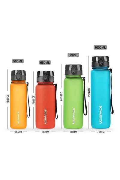 Vagonlife Uzspace Tritan Water Bottle 500 Ml Tritan Water Bottle (mixed Color 1 Piece)