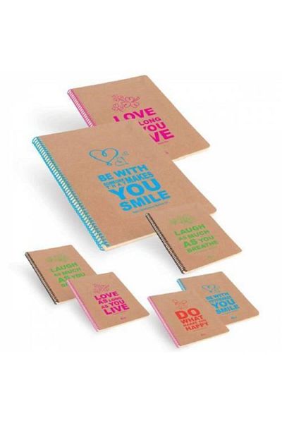 KESKİN COLOR Funky Sharp Color Notebook - Hard Cover Checkered 80 Yp A6418022-99