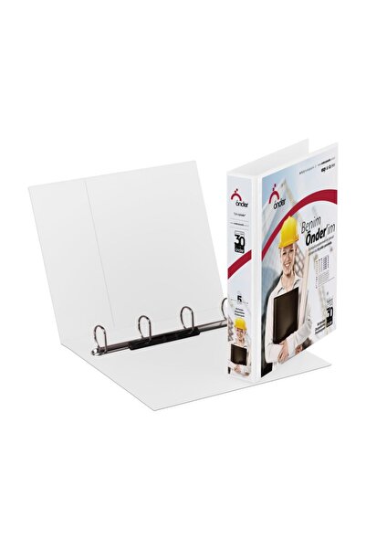 Önder 90 Mm A4 White Presentation Folder - 4 Rings, 2019-5
