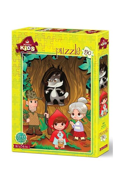 Sunman Art Child Puzzle for Girl - 50 Pieces with Cloak