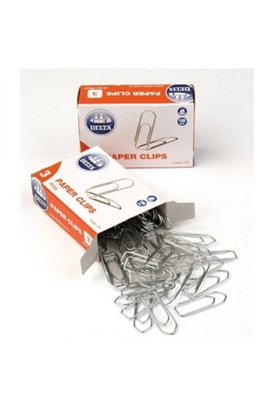 Delta 30 mm Pentagonal Paper Clip No:3 - 175 (10 Pack)