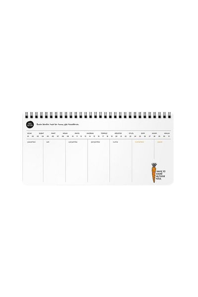 KESKİN COLOR 13x27 cm Spiral Planner - Sharp Color and Feeling Things, I'm on the Top I Don't hear