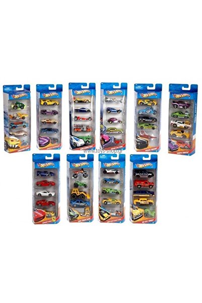 HOT WHEELS S Beşli Araba Seti Oyuncak Araba Koleksiyonu 1:64 Ölçek (KARIŞIK MODEL 1 ADET)
