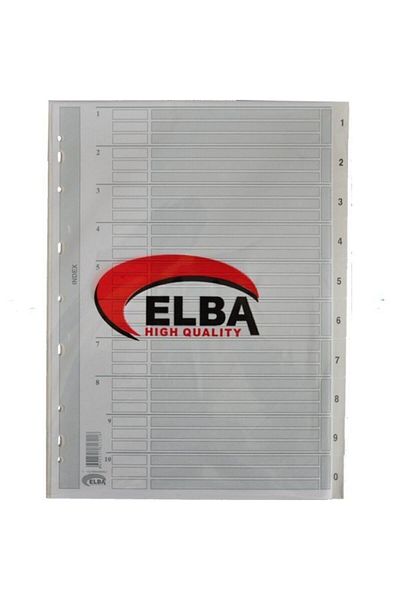 Bafix A4 Cardboard - Number 1-10 Separator