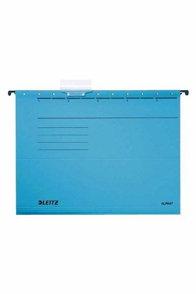 Leitz A4 Blue Hanging Radio File Cardboard - 25 Pcs