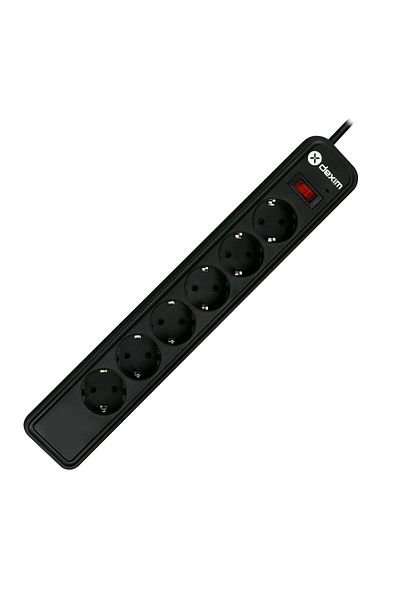 OEM Dexim 6 Port Current Protective Socket with Current Protection Multiple Socket 6-Piece Extender