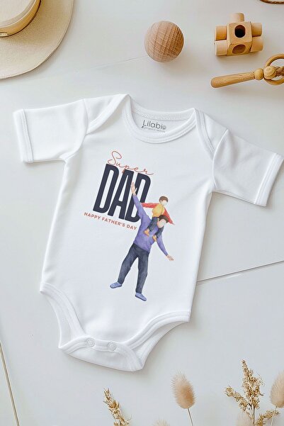 Lilabio Father's Day Baby Bodysuit - 100% Cotton