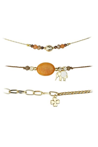 Klips Concept سوار مزيج أصلي بتفاصيل فيل