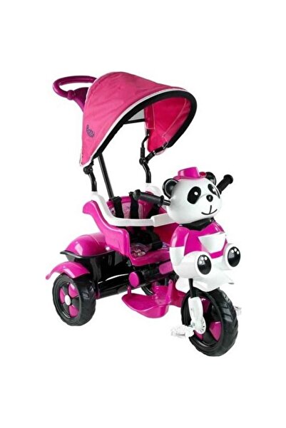 BabyHope 0127 Little Panda Ebeveyn Kontrollü Tenteli Müzikli Tricycle Üç Teker Bisiklet