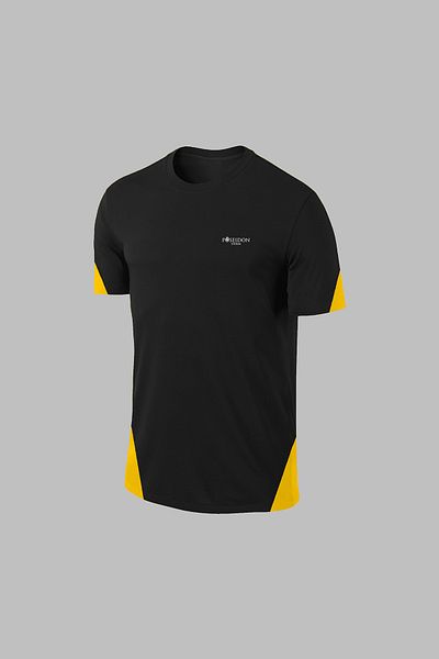 POSEIDON STORM Ανδρικό μαύρο ύφασμα Dri-Fit με στρογγυλή λαιμόκοψη με τσέπες Κομψό άνετο σετ σορτς μπλουζάκι (S-3XL)
