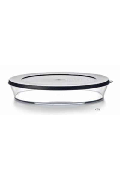 Tupperware حاوية تخزين ملكية 2 لتر غطاء أسود