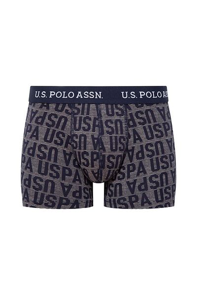 U.S. Polo Assn. Ανδρικό εμπριμέ Anthracite- Μαύρο Boxer