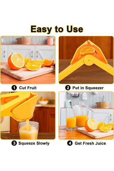 HB LİFE Practical Foldable Luxury Lemon Squeezer Orange Lemon Citrus Juicer Lemon Squeezer