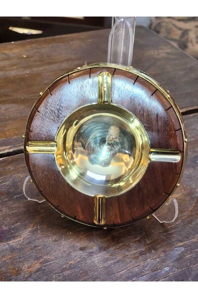 PoLs DeKoR Ve HeDiYeLiK Pirinç Ahşap Küllük