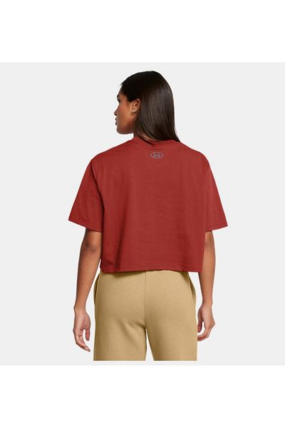 Under Armour Women's Ua Boxy Crop Logo Short Sleeve T-Shirt 1386845 -840