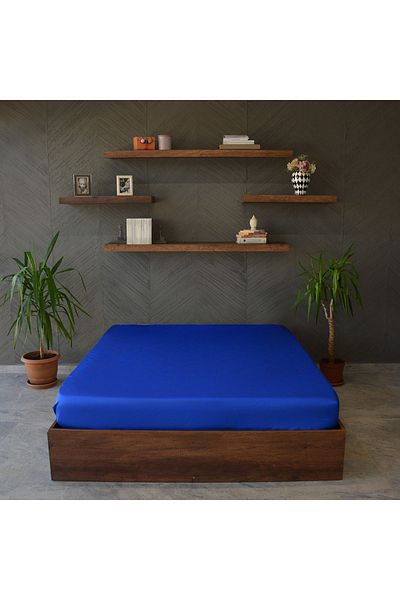 Yuvam 100% Cotton Double Ranforce Bed Sheet - Elastic