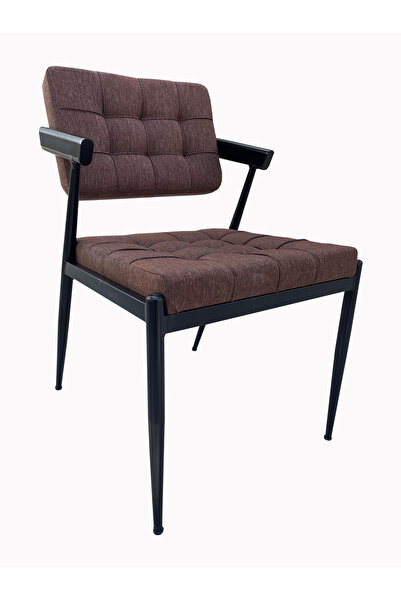 Evim-E Aksesuar 1.2 mm Z Metal Yarım Kollu Sandalye - Siyah-Mufak&Salon&Cafe ...