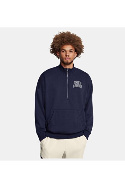 Under Armour Erkek UA Icon Heavyweight Terry Oversized 1/2 Fermuarlı Sweatshi...