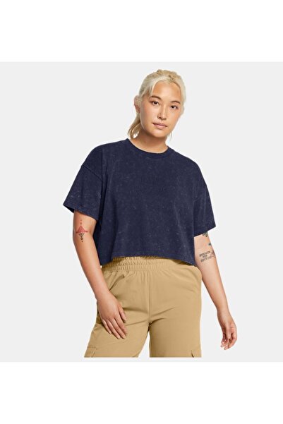 Under Armour Kadın UA Varsity Crop Heavyweight Kısa Kollu Tişört 1389153-410