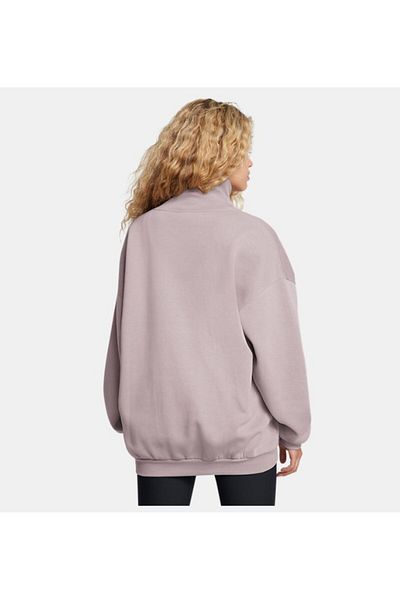 Under Armour سويت شيرت نسائي برقبة دائرية من UA Icon Fleece 1386500 -015