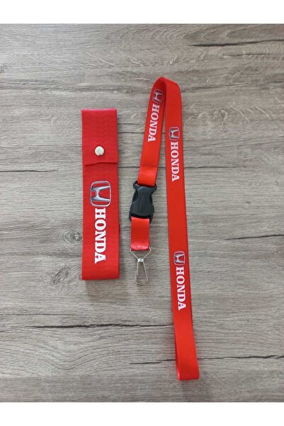 DEKA GARAGE Compatibil Honda Culoare roșie de înaltă calitate Limbă de protecție și șnur de remorcare / Umeraș pentru oglindă auto și șnur pentru oglindă