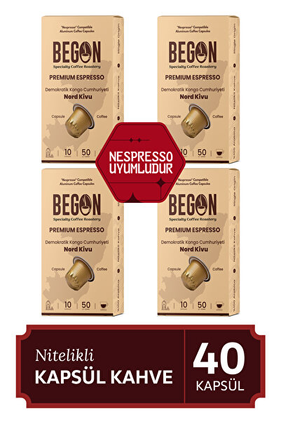 BEGON كبسولات قهوة نورد كيفو نسبرسو المصنوعة من الألومنيوم والقهوة الفاخرة - ...