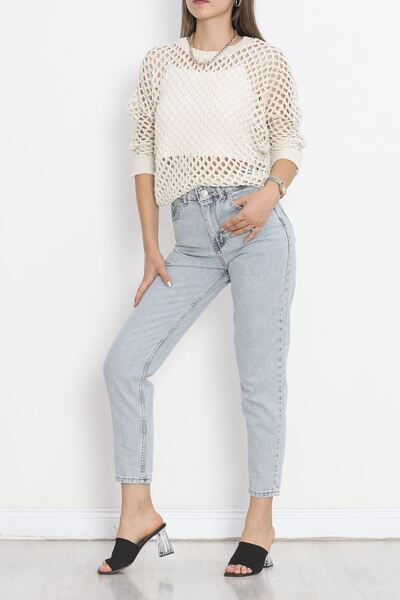 Moka Shopin Cream Perforated Sweater - 18835.1247.