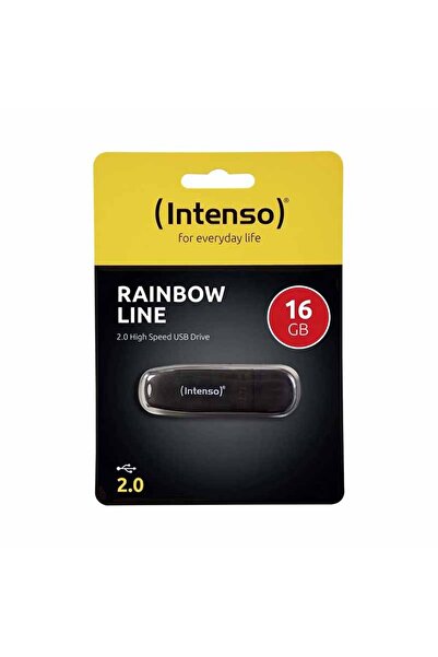 Intenso Rainbow Line Usb Bellek 16 Gb Siyah Usb 2.0