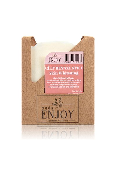 Enjoy Natural Skin Whitening Handmade Face, Hair and Body Soap 100 gr