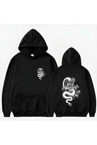 Garalio SWEAT CU GLUGĂ IMPRIMAT DRAGON