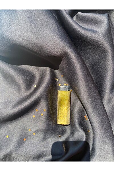 Zey Desing GOLD RENGİ TAŞLI ÇAKMAK (DOLUMU YAPILABİLMEKTE RÜZGARA KARŞI DAYAN...