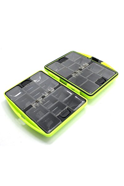 CAPTAIN 7203 Profesyonel Mini Balıkçı Uv Malzeme Kutusu 11.5x10x3.4cm