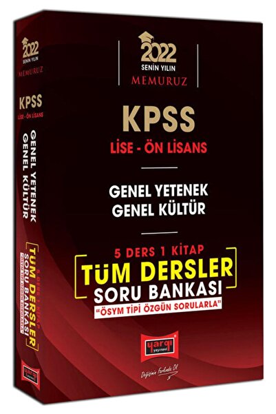 Yargı Yayınları Yargı 2022 Kpss Lise Ön Lisans Gygk Memuruz Soru Bankası