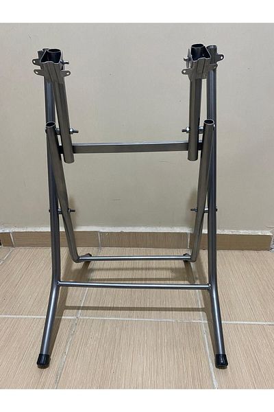 CİMENS أرجل طاولة للمطبخ والحديقة والعمل - أرجل طاولة قابلة للطي - حجم صغير (60 سم)