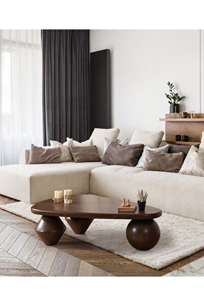 More Wood Design Trio Ahşap Orta Sehpa