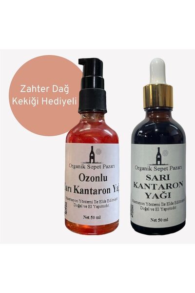 Organik Sepet Pazarı Ozonlu Sarı Kantaron Yağı 50 Ml Ve Sarı Kantaron Yağı 50 Ml 2'li Set