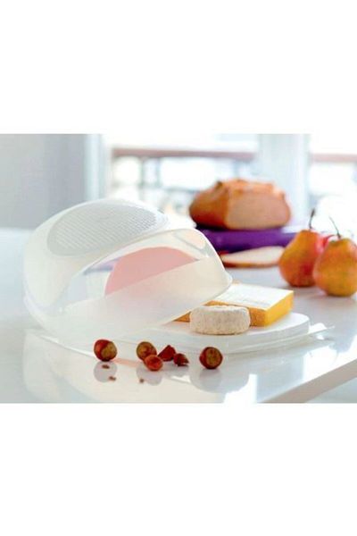 Tupperware White Large Cheese World Storage Container