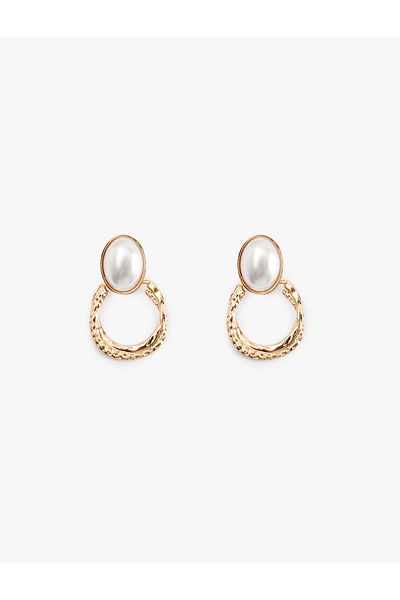 Koton Pearl Vintage Earrings