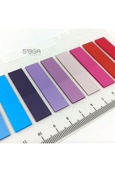 sibga tasarım Transparent Colored Postit Post-it Post ItBookmark Bookmark Postit Sticker Note Paper 200 Sheets