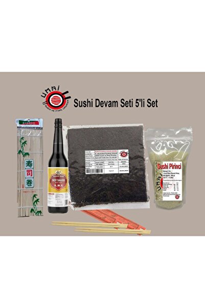 NETTENYOLLA Sushi Devam Seti 5'li Set / Suşi Seti.