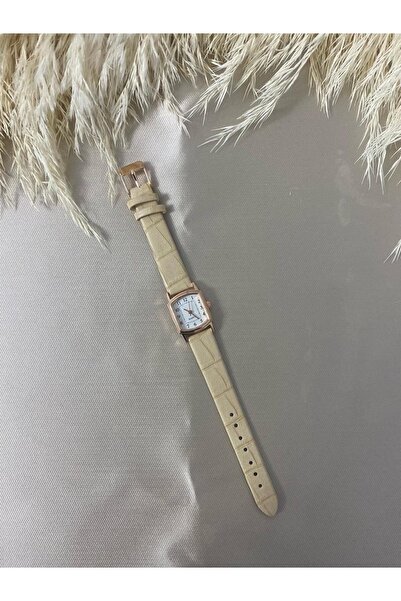 QUARTZ Rubsey Retro Minimal Vintage Leather Band Women's Wristwatch