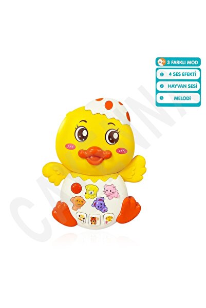 cayenna Bebekler için Oyuncak Işıklı ve Müzikli Ördek Bebek Piyanosu