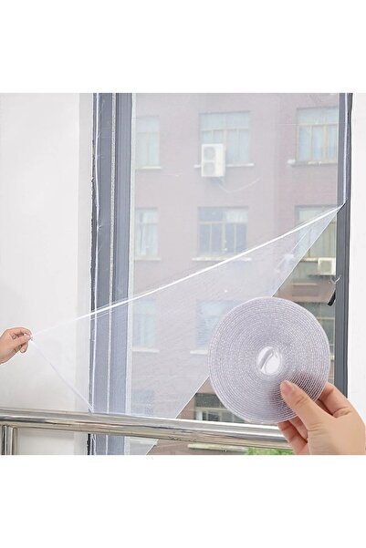 LOVYCO Çift Kanat 125*150 Cm Hazır Pencere Sinekliği+ 5.60 Mt Bant Hediye Tak...