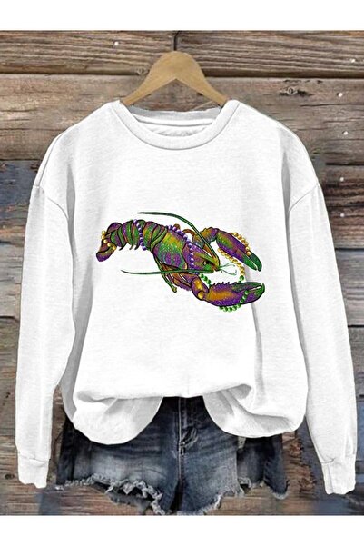 Massgai Унисекс суитшърт с голям размер - кръгло деколте, суичър с щампа на д...