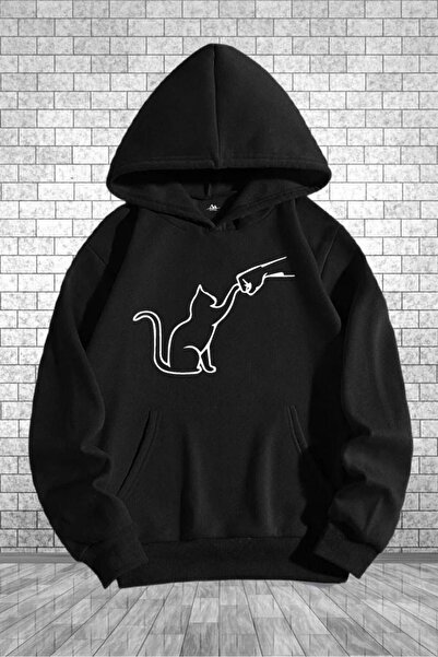 Massgai سويت شيرت بقلنسوة كبير الحجم للجنسين - تصميم هوديي مطبوع